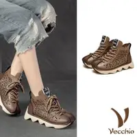 在飛比找森森購物網優惠-【VECCHIO】運動鞋 休閒運動鞋/全真皮頭層牛皮手工縫線