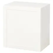 BESTÅ wall-mounted cabinet combination, white/Hanviken white, 60x42x64 cm