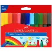 Faber-Castell Jumbo Connector Pens 12 Pack