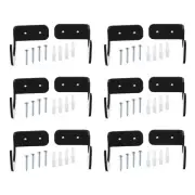 6 Pairs Light Saber Stand Wall Mount Acrylic Light Sword Display Holder Black
