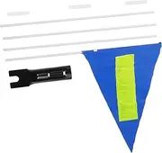 FUNOMOCYA Bicycle Trailer Safety Flag Pole Fiberglass Easy to Attach for Bikes and Scooters