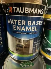 Taubmans 10 Litre White Semi Gloss Water Based Enamel Free Tinting To Your Colou