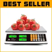 High Precision 40kg/88lb Digital Scale with Green Backlight for Food Weighing