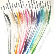100 Peacock Sword Feathers 15-25" L Bleached & Dyed 21 in colors USA Seller