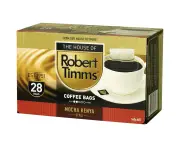 Robert Timms Mocha Kenya Style Instant Coffee Bags 28 Pack