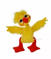 EASTER Yellow Feathery 8" FLUFFY DUCK Springtime Decoration Annalee Doll holiday
