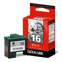 在飛比找PChome商店街優惠-Lexmark 10N0016 #16 原廠高容量黑色防水墨