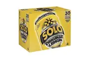 30pc Solo Original Lemon Flavoured Soft Drink Carbonated Soda Cans 375ml
