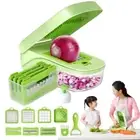 Replaceable 9 Blades Food Chopper Vegetable Slicer Kitchen Gadgets