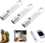 2024 Multi-purpose Zoomable Flashlight & Power Bank with Buckle LED High Lumens
