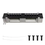 1X( Tool Kit 12 Port CAT6 Patch Panel RJ45 Networking Wall Mount Rack with4250