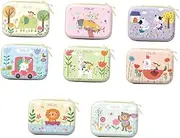 [Healeved] Cartoon Change Purse Tinplate 8pcs Children Toy Case Storage Box for Coins