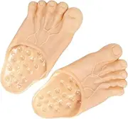 [ZPGVWXKO] PVC Big Toe Slippers, Fake Feet Shoes, Funny Party Sandals, Halloween Costume Props, Funny Slippers