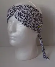 Nike Dri-Fit Studio Twist Printed Head Tie Black/White/Volt