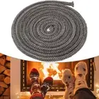 Secure Seal Black Gasket Cord Stove Gasket Rope Flexible Construction Fireplace