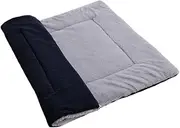PEPLAYTAL Reversible Pet Cat Cushion Warm Sleeping Pad for Cats and Kittens Cozy Floor Mattress Navy for Crates and Carriers