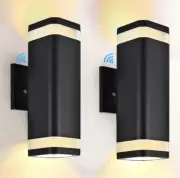 Outdoor Wall Lights Exterior Dusk to Dawn 2 Pack,Black Outdoor