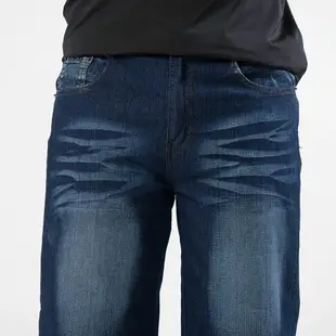 牛仔短褲 貓爪刷白牛仔褲 彈性短褲 車繡後口袋丹寧 Men's Jeans Denim Shorts Jeans Shorts Short Pants Embroidered Pockets (321-0086-32)牛仔色 M L XL 2L 3L 4L (腰圍:28~39英吋/71~99公分) 男 [實體店面保障] sun-e