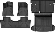 Floor Mats Compatible with VW ID.7 VIZZION 2024-present Cargo Liner Backrest Mat Foot Pad Carpets(6pcs fullset)