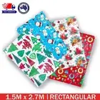 Christmas Rectangular Colourful Plastic Table Cover TableCloth Birthday Party AU