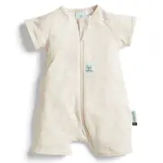 Ergopouch baby/Infant Layers Short Sleeve Tog 0.2 Size 6-12 Months Oatmeal Marle