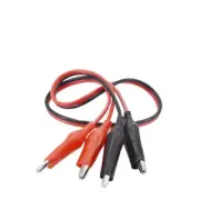 2PCS Crocodile Alligator Clip Test Lead Wire Cable Double Ended NGL