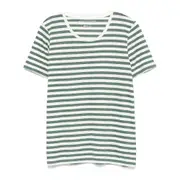 [Majestic Filatures] Majestic Filatures-T Shirt Verde Bianco-Donna I