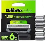 Gillette Labs with Exfoliating Bar, Replacement Blades (6 Pieces), Shaving, Razor, Men