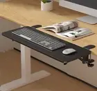 Ergonomics Desk Extender Tray,30"X9.9" Table Mount Arm Rest Shelf,90° Foldable K
