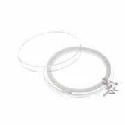 Air-Tite Brand Y54mm White Ring Capsule Holders for 2oz Silver Lunar Qty 1