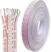 26AWG 15FT Positive Red and White Row 6P（6 Core） Soft Electrical Wire Solid Wire Kit PVC Electronic Wire UL Certified Tinned Copper Wire for General Electronic Video Game Consoles(15ft)