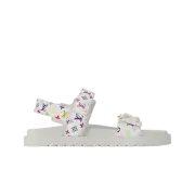 (W) Louis Vuitton x Murakami Takashi LV Sunset Flat Comfort Sandal Multicolor Wh
