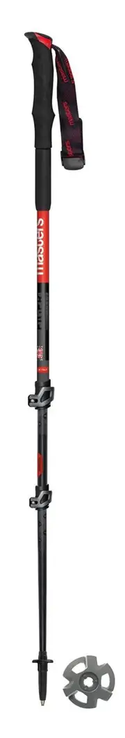 Masters Eiger Calu Hiking Poles - Black/Red