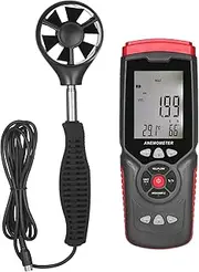 Handheld Digital Anemometer Professional Multifunction Anemograph with Detachable Auxiliary Fan Air Meter with Storage Case