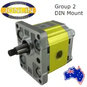 Hydraulic Gear Pump Group 2 DIN Mount 1:8 Tapered Shaft 4.2CC - 39.6CC BSP Ports