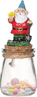 Cookie Jar | Airtight Cookie Jar | Decorative Jar | Gnome Statue Candy Jars Christmas Cookie Storage Bowl | Adorable Cookie Jar | Portable Cookie Jar For Chocolate, Candy, Cookie, Biscuit & Coffee