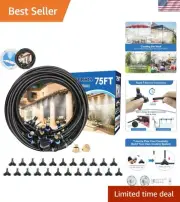 DIY Outdoor Patio Misting Kit - 75FT Brass System for Refreshing Summer Days