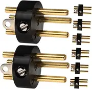 8Pcs XLR Pin Microphone Plugs Durable Audio Connectors for Mixer Amplifier and DIY Projects Sound Adapter Construction for Professional