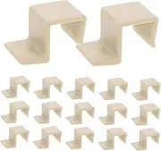JOINPAYA 20pcs Crib Accessories Bed Frames Bed Risers Bed Frame Feet Replacements Furniture Support Leg Heavy Duty Bed Rail Fittings Bed Rail Brackets Bed Frame Center Support Plastic Beige