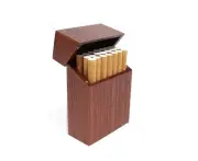 Creative Wooden Cigarette Case Magnet Adsorption Clamshell Cigarette Case