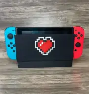 Minecraft Heart Gaming Pixelated Heart Hitpoint Nintendo Switch Dock Sock Cover