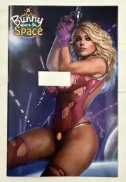 Shikarri Bunny Goes to Space Exclusive Torn Suit Topless Variant Cosplay Cover