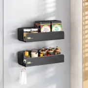 Magnetic Spice Rack for Refrigerator, Magnetic Shelf Fridge Spice Rack Organizer