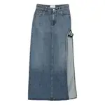[Coperni] Coperni Garder Belt-detail Side-split Denim Skirt 36 FR BLUE