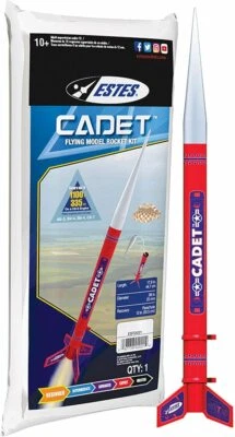 Estes 2021 Cadet Flying Model Rocket Beginner Kit Skill Level 1 EST2021