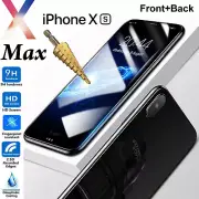 Tempered Glass 9H Guard screen protector for Apple iPhone Xs MAX Front + Back