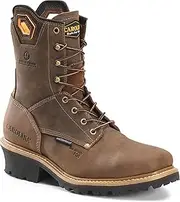 [Carolina] Coppice Composite Square Toe Waterproof Logger Boots for Men - Comfort Footbed, Oil- & Slip-Resistant Rubber Outsole, EH-Rated