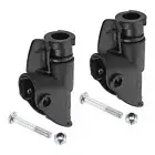 1Set Lounge Chair Seat Latch Hinge, Fixed Catch Lock and Release, Black