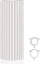 XCOFZOB Drum Lamp Shades for Floor Lamps Tall Lamp Shade for Modern, 15.7"x5.9"x5.9" Replacement Lamp Shades, Large Pleated Linen Round Lamp Shade