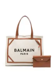 [Balmain] Balmain-Borsa Tote B-Army Con Stampa-Donna OS